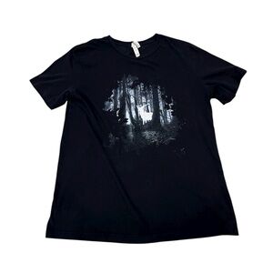 Harry Potter Patronus Black Shirt Large